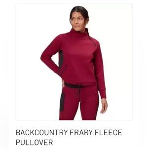 Backcountry Fleece Pullover turtleneck thermal Outdoors Hiking Camp Running Crop